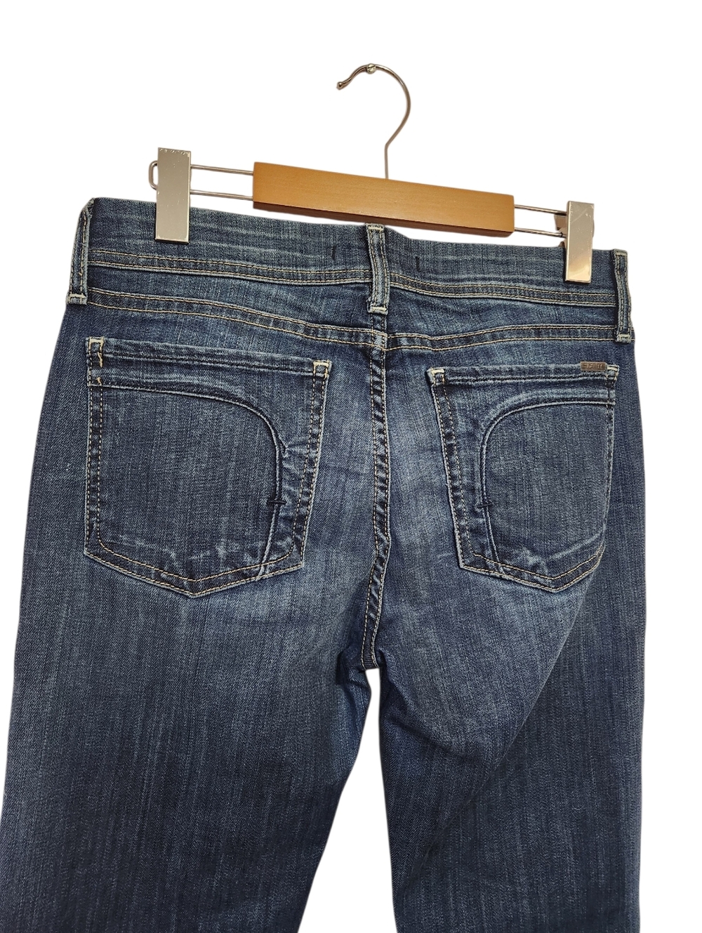 Fidelity Stevie Mid Rise Capri Jeans Orchid Blue Wash Size 29 EUC Made in USA - Picture 4 of 10